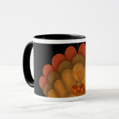 かわいい感謝祭トルコ マグカップ (正面左)