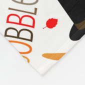 かわいい感謝祭パターンは与えます感謝をがつがつむさぼります フリースブランケット (角)