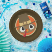 かわいい感謝祭ピルグリムトルコパーティープレート ペーパープレート (パーティー)