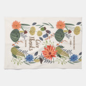 かわいい感謝祭フローラ秋 キッチンタオル (横)