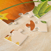 かわいい感謝祭格言&ホーンオブ豊穣 ジグソーパズル (側面)