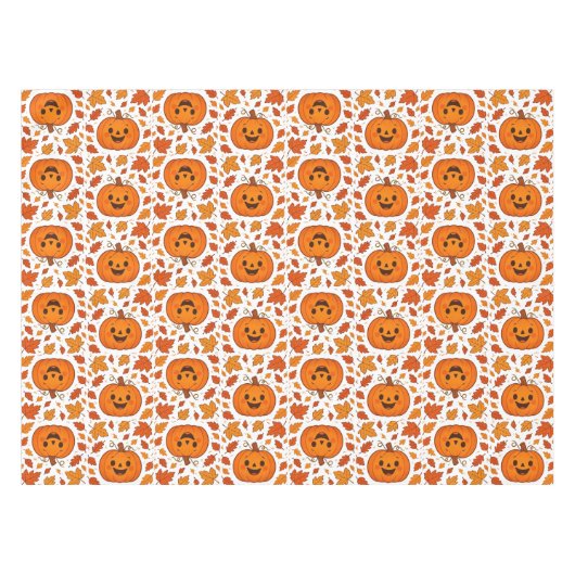 かわいい感謝祭 テーブルクロス (正面(横))