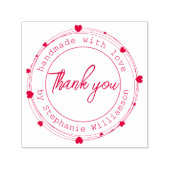 かわいい感謝/愛で手作り/ハートリース セルフインキングスタンプ (デザイン)