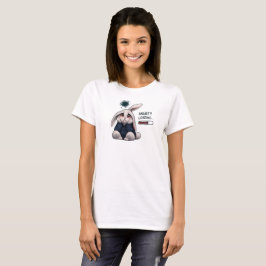 かわいい憂鬱うさぎ 不安な気持ちを共有 Tシャツ