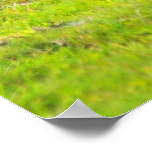 かわいい憧れのフォールのポスタープリント ポスター (角)