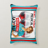 かわいい懐かしいナースピンナップが貿易アドバイス アクセントクッション (裏面(縦))