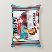 かわいい懐かしいナースピンナップが貿易アドバイス アクセントクッション (正面(垂直))