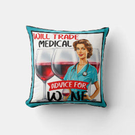 かわいい懐かしいナースピンナップが貿易アドバイス クッション