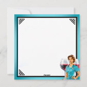 かわいい懐かしいナースピンナップが貿易アドバイス シーズンカード (裏面)