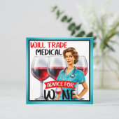 かわいい懐かしいナースピンナップが貿易アドバイス シーズンカード (スタンド正面)