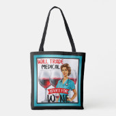 かわいい懐かしいナースピンナップが貿易アドバイス トートバッグ (裏面)