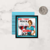 かわいい懐かしいナースピンナップが貿易アドバイス ノートカード (正面/裏面インサイチュ)