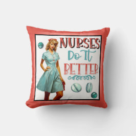 かわいい懐かしいナースピンナップナースの方が良い クッション