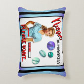 かわいい懐かしいナースピンナップナース中 アクセントクッション (正面(垂直))