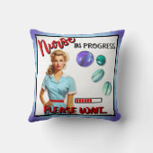 かわいい懐かしいナースピンナップナース中 クッション (裏面)