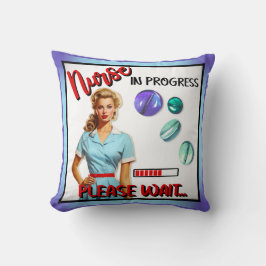 かわいい懐かしいナースピンナップナース中 クッション