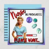 かわいい懐かしいナースピンナップナース中 シーズンカード (正面/裏面)