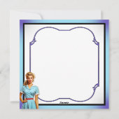 かわいい懐かしいナースピンナップナース中 シーズンカード (裏面)