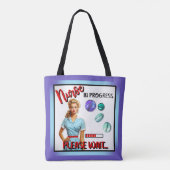 かわいい懐かしいナースピンナップナース中 トートバッグ (裏面)