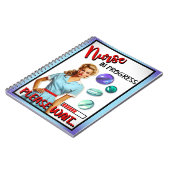 かわいい懐かしいナースピンナップナース中 ノートブック (左側)