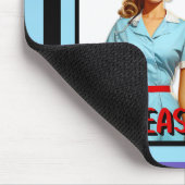 かわいい懐かしいナースピンナップナース中 マウスパッド (コーナー)