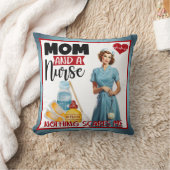 かわいい懐かしいナースピンナップママとナース クッション (ブランケット)