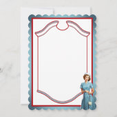 かわいい懐かしいナースピンナップママとナース サンキューカード (裏面)