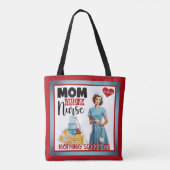 かわいい懐かしいナースピンナップママとナース トートバッグ (裏面)