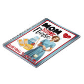 かわいい懐かしいナースピンナップママとナース ノートブック (左側)