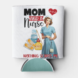 かわいい懐かしいナースピンナップママとナース 缶クーラー
