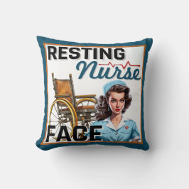 かわいい懐かしいナースピンナップ休憩ナース顔 クッション