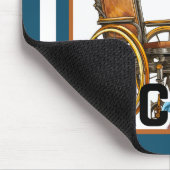 かわいい懐かしいナースピンナップ休憩ナース顔 マウスパッド (コーナー)