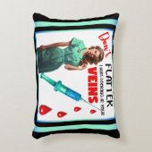 かわいい懐かしいナースピンナップ自分を引き立てない アクセントクッション (正面(垂直))