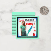 かわいい懐かしいナースピンナップ自分を引き立てない ノートカード (正面/裏面インサイチュ)