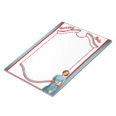 かわいい懐かしいナースピンナップ_ママとナース ノートパッド (アングル)