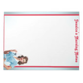 かわいい懐かしいナースピンナップ_私は看護学校にいる ノートパッド (正面)