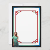 かわいい懐かしいナースピンナップ_自分自身を誇示しない 招待状 (裏面)