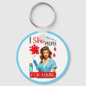 かわいい懐かしいナースピンナップfor a living キーホルダー (裏面)