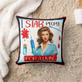 かわいい懐かしいナースピンナップfor a living クッション (ブランケット)