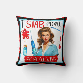 かわいい懐かしいナースピンナップfor a living クッション