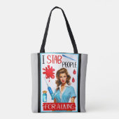 かわいい懐かしいナースピンナップfor a living トートバッグ (裏面)