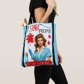 かわいい懐かしいナースピンナップfor a living トートバッグ (クローズアップ)