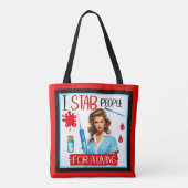 かわいい懐かしいナースピンナップfor a living トートバッグ (裏面)