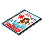 かわいい懐かしいナースピンナップfor a living ノートブック (左側)