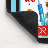 かわいい懐かしいナースピンナップfor a living マウスパッド (コーナー)