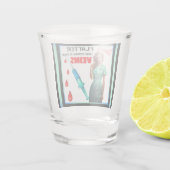 かわいい懐かしいナース_自分を引き立てない ショットグラス (裏面)