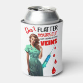 かわいい懐かしいナース_自分を引き立てない 缶クーラー (缶正面)