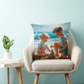 かわいい懐かしい子どもビーチ50年代 クッション (椅子)