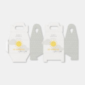 かわいい我々の小さなサンシャインイエロー任意の年齢誕生日 フェイバーボックス (折り畳みなし)