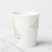 かわいい我々の小さなサンシャインイエロー任意の年齢誕生日 紙コップ (右)